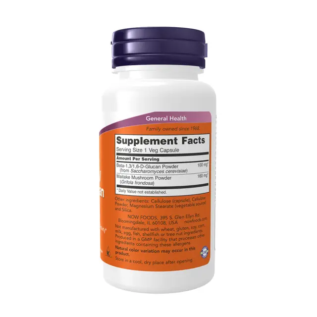 Now Foods Beta 1,3/1,6- D -Glucan 100 mg 2