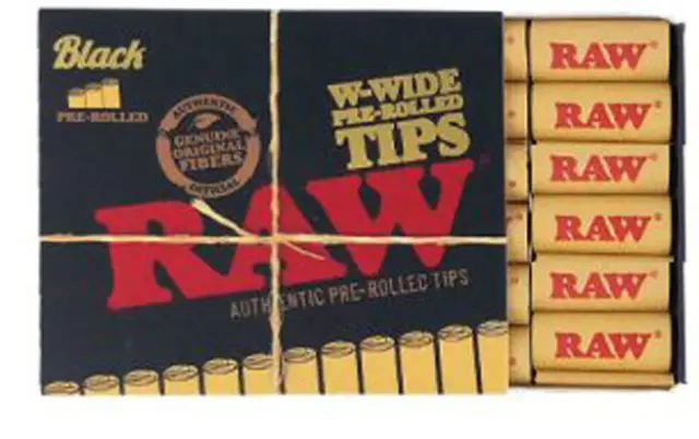 RAW Pre-Rolled Tips Τζιβάνα Black Regular- Προτυλιγμένη