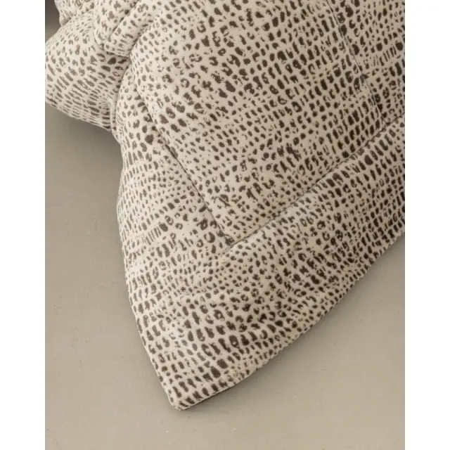 Κουβερτοπάπλωμα 240x260 King Size 720gsm Flannel Fleece Nima Leone Beige-Brown 100% Πολυέστερ 2