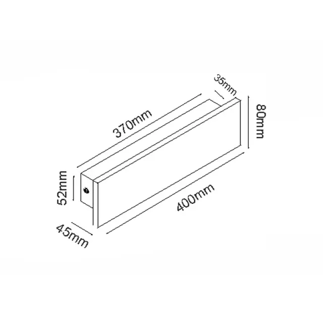 ΕΠΙΤΟΙΧΟ ΓΡΑΜΜΙΚΟ ΦΩΤΙΣΤΙΚΟ LED SMD 12W 660LM 230V AC 3000K RA80 IP65 30.000HRS ΜΑΥΡΟ ΤΣΙΜΕΝΤΟ / MK063400B 2
