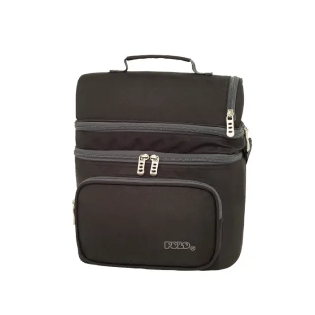 Polo Τσαντάκι Φαγητού Double Cooler Μαύρο (907096-2000)