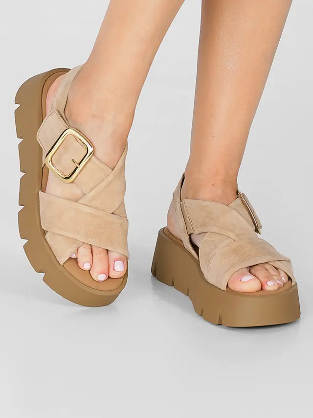 Gabor Πέδιλα Γυναικείο δέρμα Nubuck Καφέ GAB/44752 14-CARAMEL 2