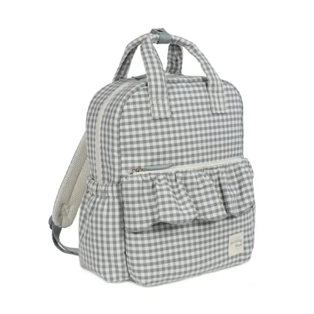Walking Mum: Τσάντα Αλλαξιέρα Backpack Praline Vichy Matcha 2
