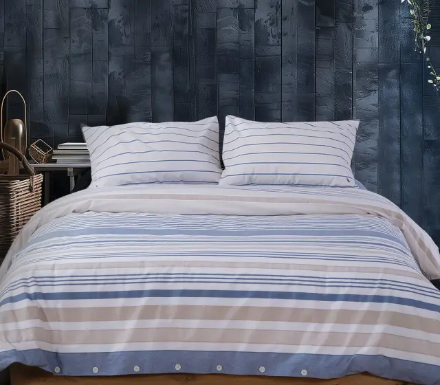 Nef-Nef Homeware Παπλωματοθήκη Nautica Ocean Σετ Υπέρδιπλη 240x220 Denim