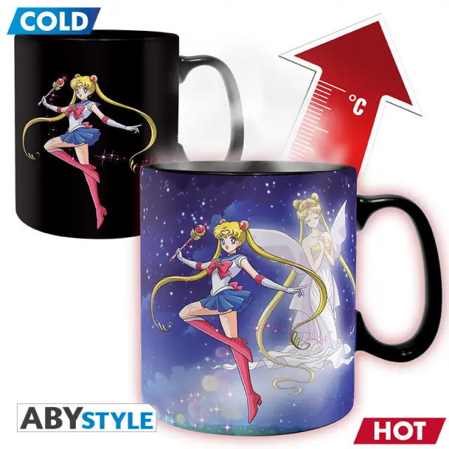 Κούπα κεραμική SAILOR MOON - Mug Heat Change- 460ml- Sailor + Chibi ABYMUGA629