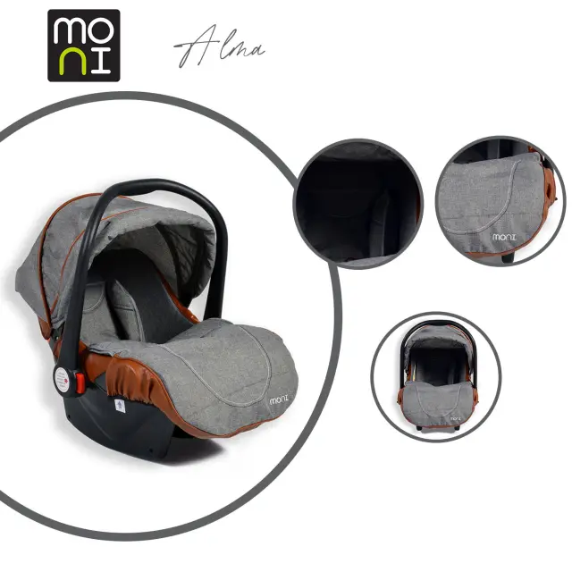 MONI - Car seat Alma dark grey - 3801005150311