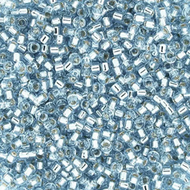 Χάντρα Miyuki Delica 11/0 - DB0044 - Transparent Silver Lined Aqua ~7gr