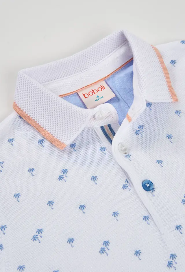 Boboli Pique πόλο με τύπωμα για αγόρι 833026-9783 3