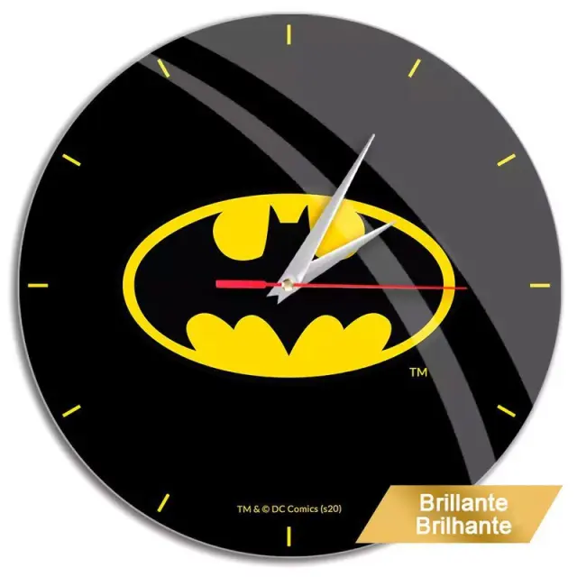 DCComics® Batman Ρολόι Τοίχου Πλαστικό με Γυάλινη Επίστρωση 30,5 cm