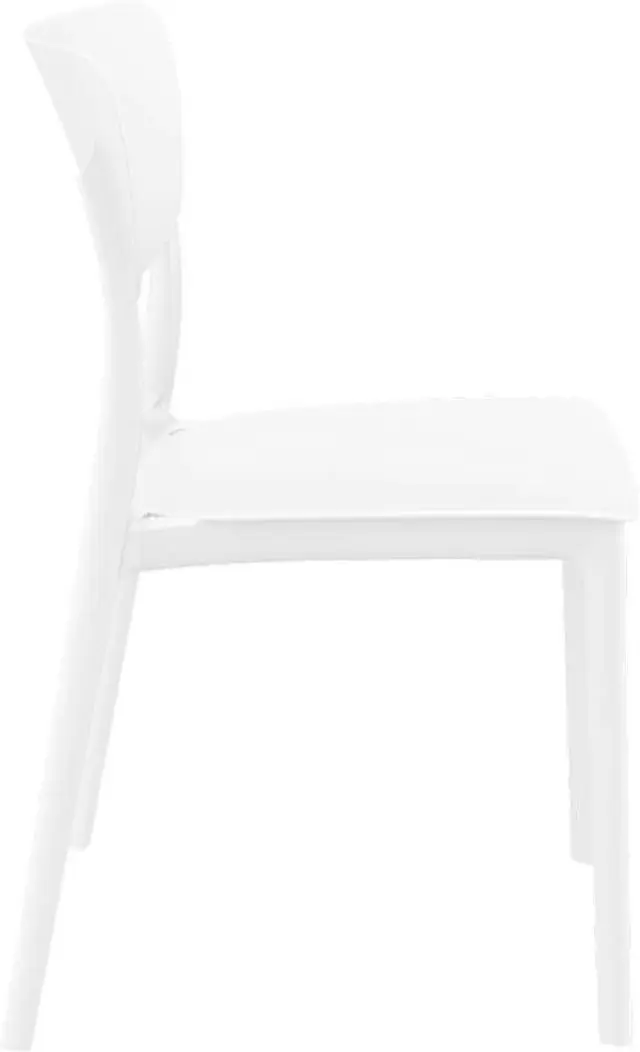 Καρέκλα Στοιβαζόμενη MONNA Λευκό PP 45x53x82cm 3