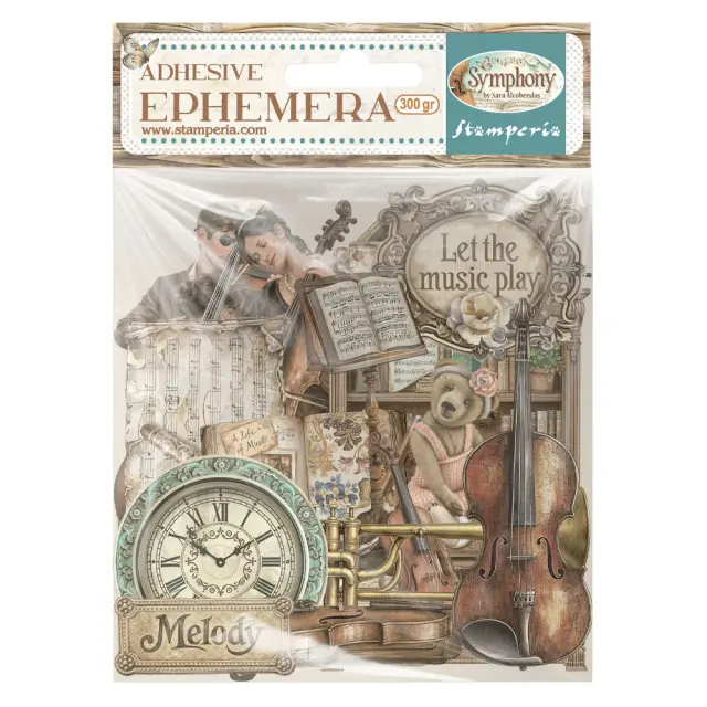 Αυτοκόλλητα Die Cuts-Ephemera Stamperia, Symphony