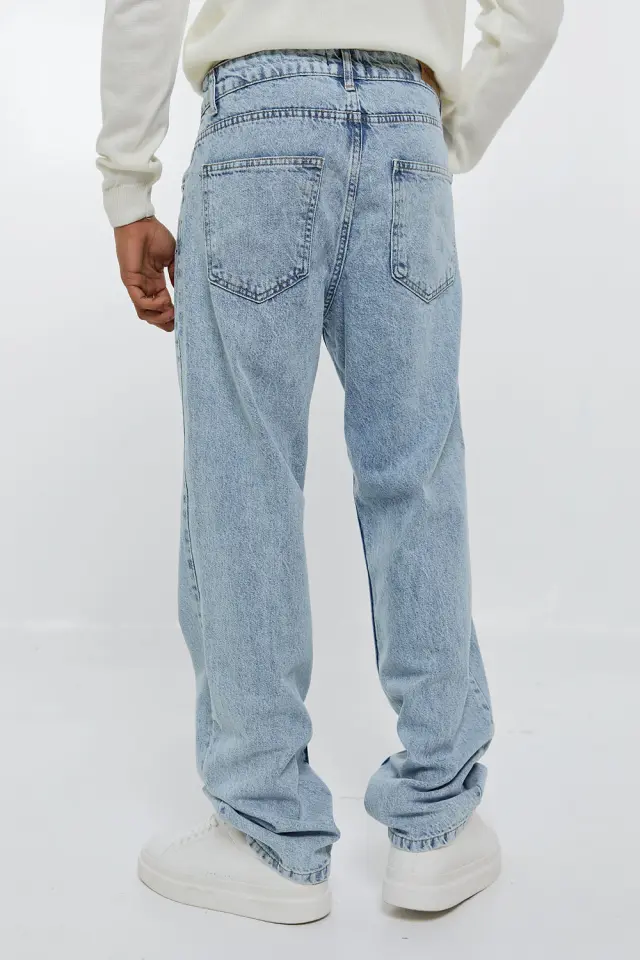 Παντελόνι Jean Loose Fit σε 2 Χρώματα Γαλάζιο 3