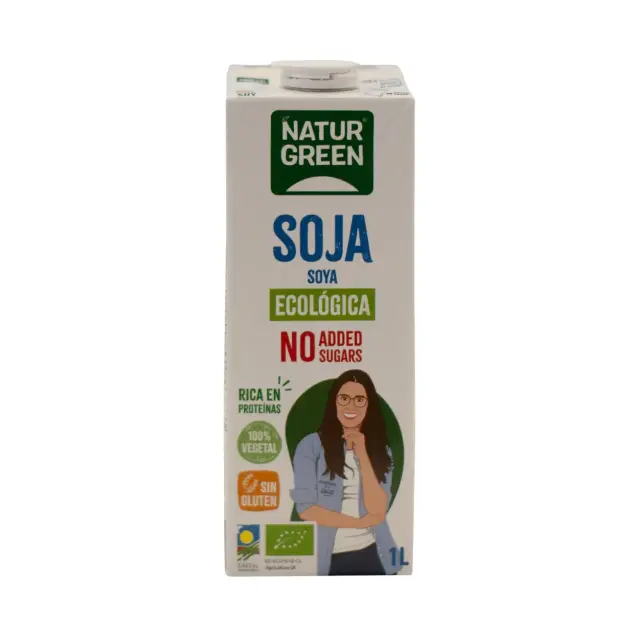 NaturGreen Soja Nature Φυσικό Βιολογικό Ρόφημα Σόγιας, 1lt