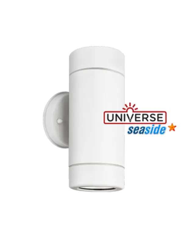ΦΩΤΙΣΤΙΚΟ ΑΠΛΙΚΑ UP/DOWN 90X128mm 2XMR16/GU10 MAX7W IP44 ΠΛΑΣΤΙΚΟ ΛΕΥΚΟ SEASIDE UNIVERSE