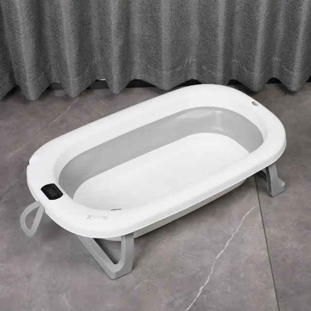 X-TREME BABY ΠΤΥΣΣΟΜΕΝΟ ΜΠΑΝΙΟ ΜΕ ΘΕΡΜΟΜΕΤΡΟ GREY 2