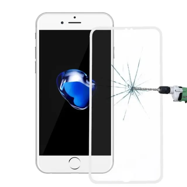 Tempered Glass Αντιχαρακτικό Τζάμι Προστασίας για iPhone 6/7/8 Full Cover Narrow Edge White OEM