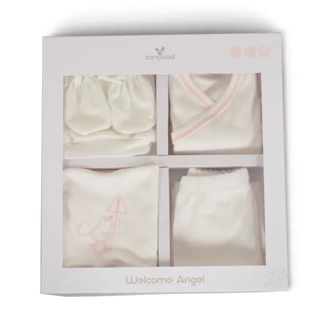 Σετ Νεογέννητου 5τμχ Welcome Little Angel Pink 7757 2