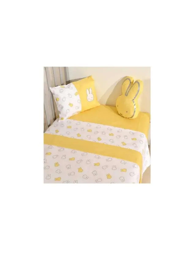 Σεντόνια Κούνιας (σετ) Miffy 8706/54 Μουσταρδί (100x160)