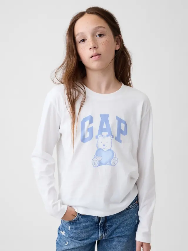 Παιδική Μπλούζα με Logo Γραφικό new off white
