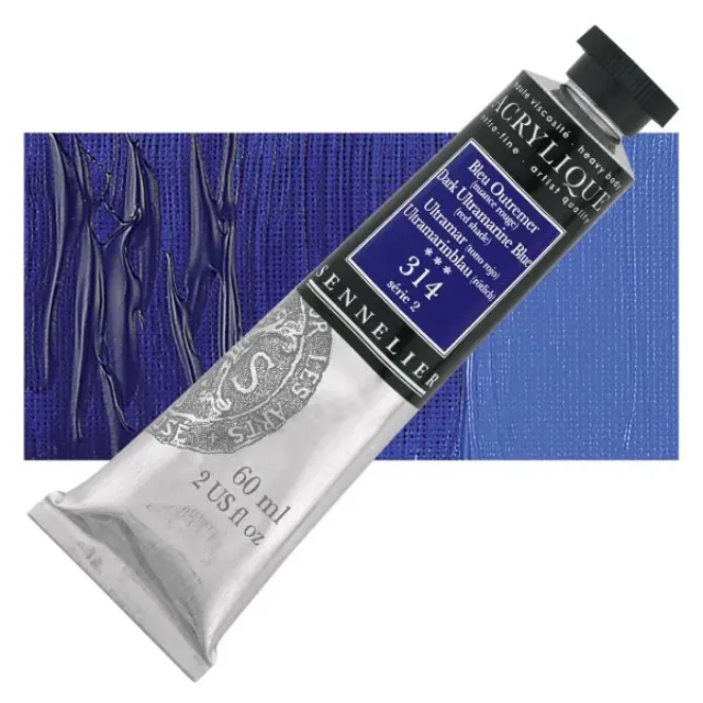 Ακρυλικό Sennelier Extra Fine - 314 Dark Ultramarine Blue (Red Shade) S2 - 60ml