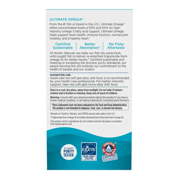 Nordic Naturals Ultimate Omega lemon, 60-softgels 3