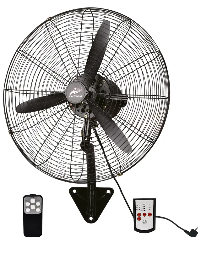 ΑΝΕΜΙΣΤΗΡΑΣ ΕΠΙΤΟΙΧΟΣ 95W Φ55cm ΜΕ ΤΗΛ/ΡΙΟ ΜΕΤΑΛΛΙΚΟΣ ΜΑΥΡΟΣ