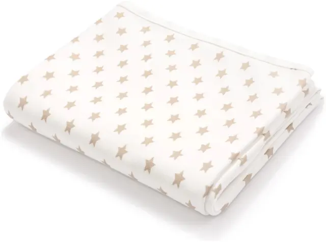 Κουβέρτα Διπλής Όψεως 75x100cm Interlock Beige Stars 5904506811298 2