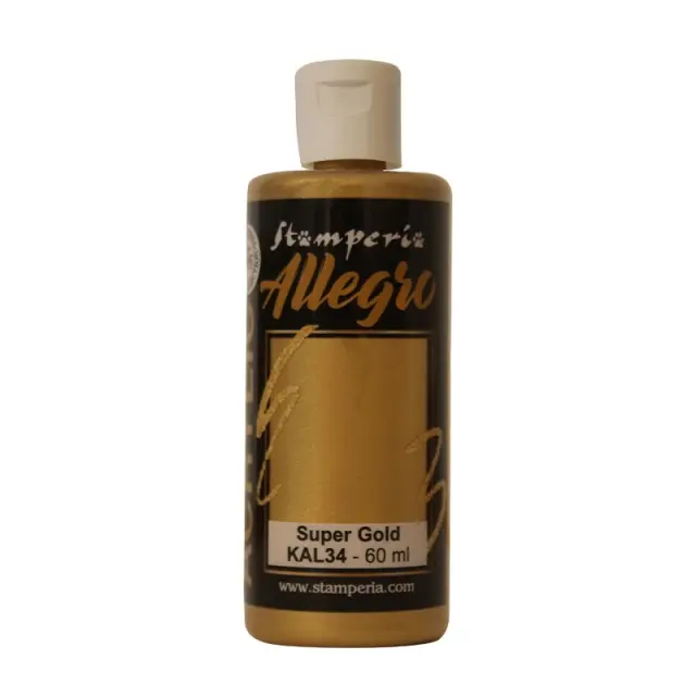 Χρώμα ακρυλικό Allegro 59ml, Metallic super gold