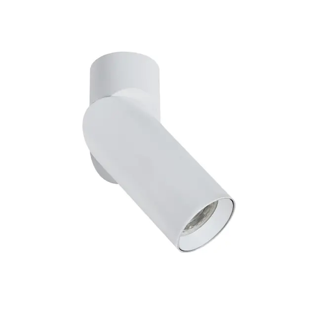 Emi Σποτ οροφής κύλινδρος GU10/PAR16 ø5.6x12.7cm κινητό λευκό Άσπρο