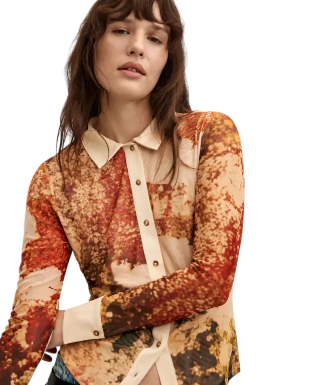Desigual - Γυναικεία Πλεκτή Μπλούζα Atenas 26WWTK23-6004 Πολύχρωμο 2