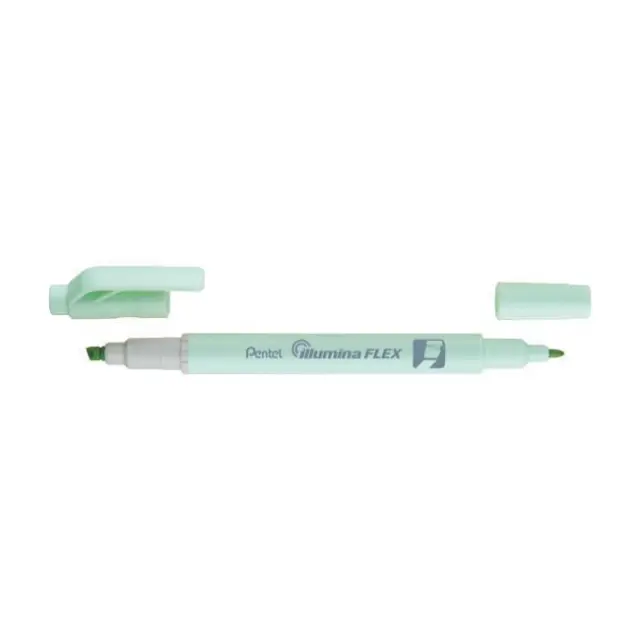 Pentel Illumina Μαρκαδόρος Υπογράμμισης 2πλής Όψεως Pastel Green (SLW11P-KE)