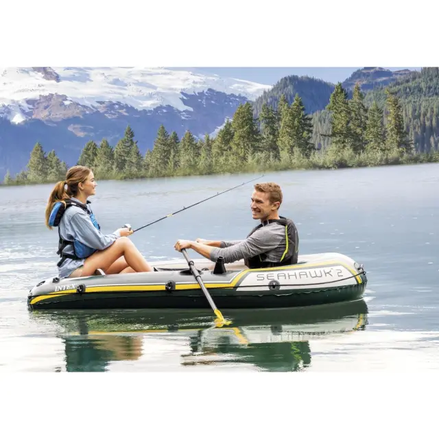 Intex Βάρκα 2 Ατόμων Seahawk (68347NP) Πράσινο 3