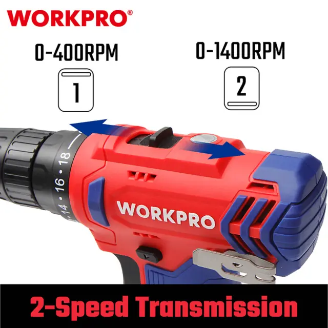 WORKPRO ΕΠΑΝΑΦΟΡΤΙΖΟΜΕΝΟ ΔΡΑΠΑΝΟΚΑΤΣΑΒΙΔΟ 12V-Li 25Nm (2×2,0AH) WP460203 (PROFI) 2