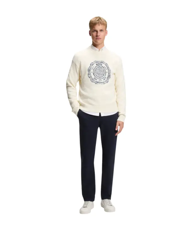 Hugo Boss - Ανδρικό Παντελόνι Chino Regular 1 50534378-404 Μπλε - W32 L32 2