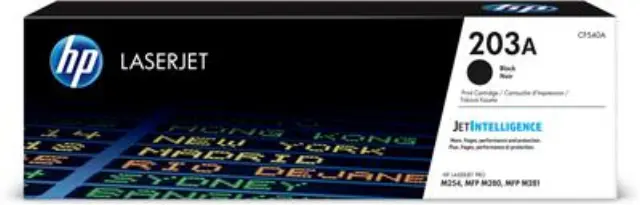 HP 203A Γνήσιο Toner Laser Εκτυπωτή Μαύρο High Yield 1400 Σελίδων (CF540A)