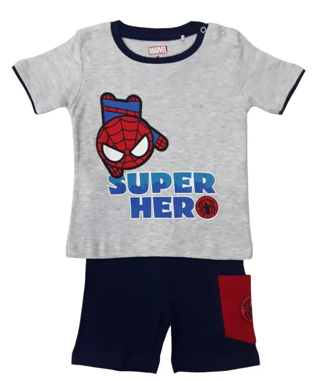 Μπλούζα με Σορτσάκι Super Hero Spiderman Blue 80102160001 - 12 M (80cm)