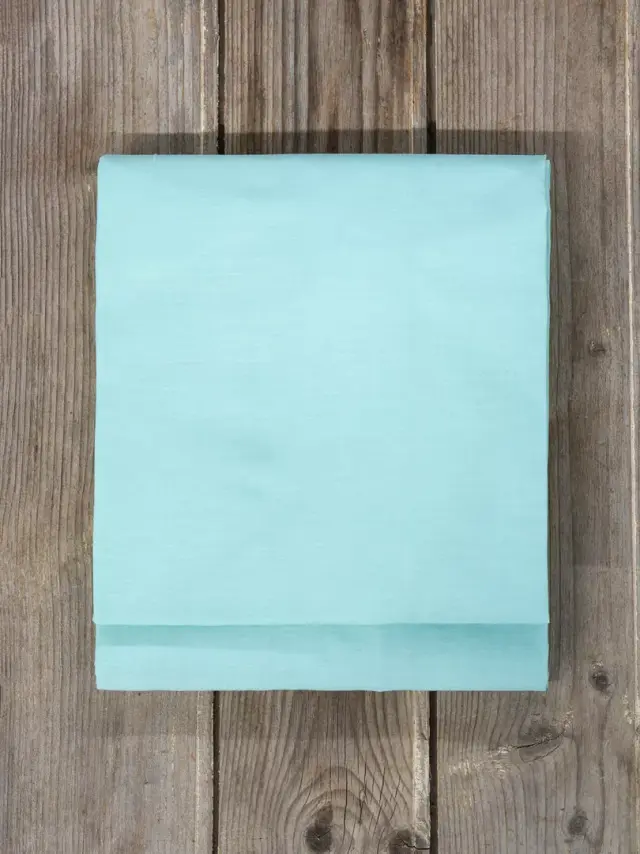 Σεντόνι Unicolors - Light Aqua Γαλάζιο Μονό με Λάστιχο 100x200+32