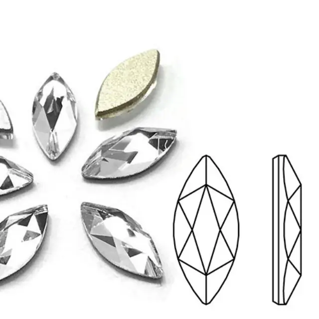 Swarovski 2201 Marquise Crystal 14x6mm - 4τεμ