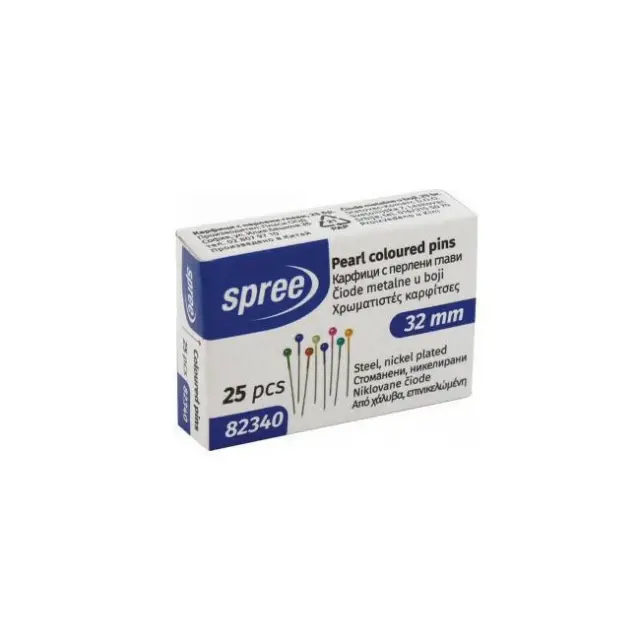 Spree Καρφίτσες Χρωματιστές 32mm (82340)