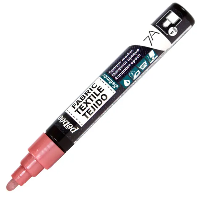 Pebeo Μαρκαδόρος Υφάσματος Καλυπτικός Μύτη 4mm - 34 Copper Pink