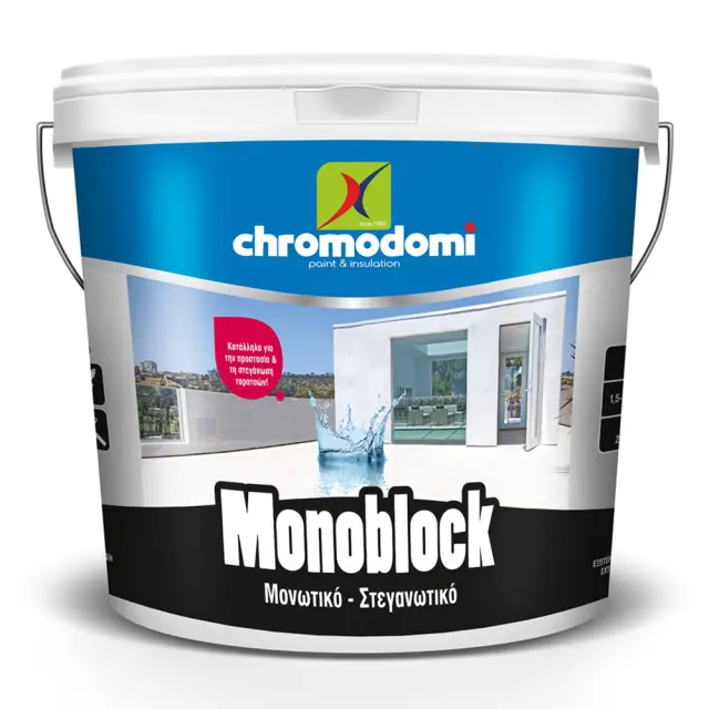 CHROMODOMI MONOBLOCK ΜΟΝΩΤΙΚΟ - ΣΤΕΓΑΝΩΤΙΚΟ ΤΑΡΑΤΣΩΝ ΛΕΥΚΟ 3lt