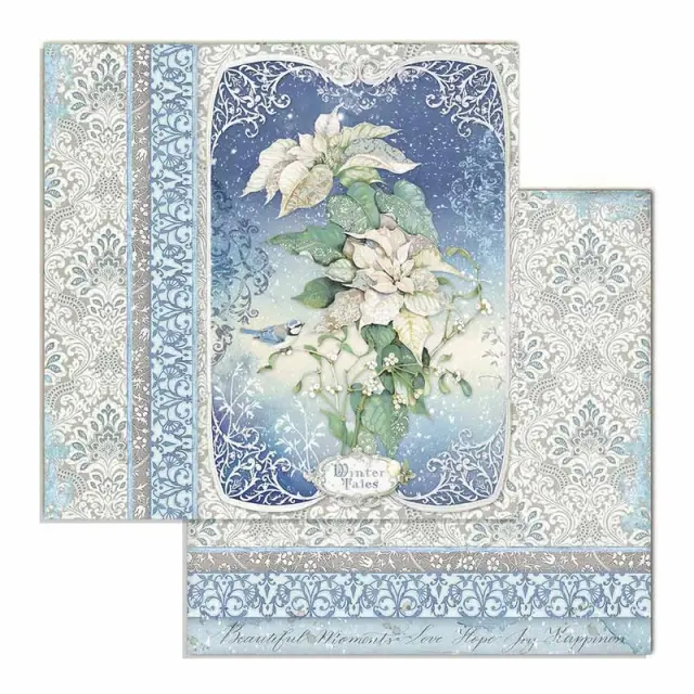 Χαρτιά scrapbooking 10τεμ, 30.5x30.5cm, Winter Tales Stamperia 3