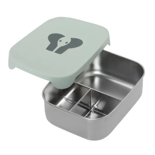 Ecolife Animals Ανοξείδωτο Παιδικό Σετ Φαγητού 0.8lt Elephant 17 x 13 x 8εκ. 2