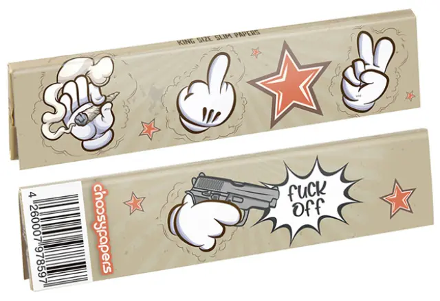 Choosypapers Χαρτάκια King Size Slim 32φ. - Comic Hands