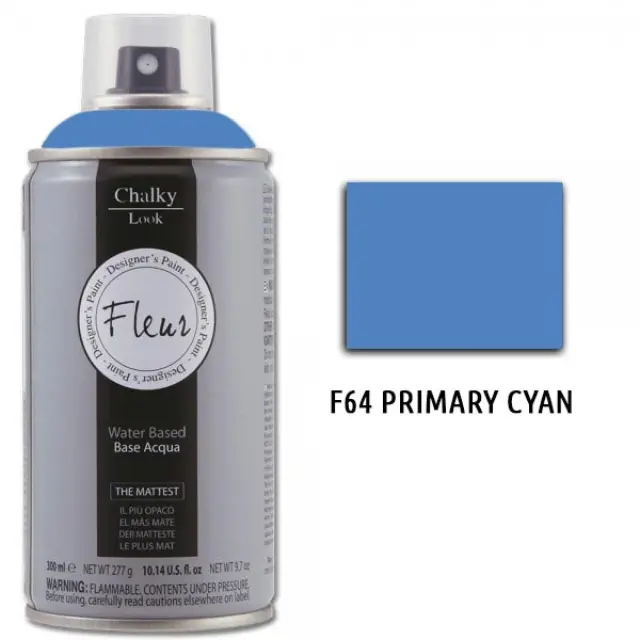Fleur Σπρέι Κιμωλίας F64 Primary Cyan - 300ml