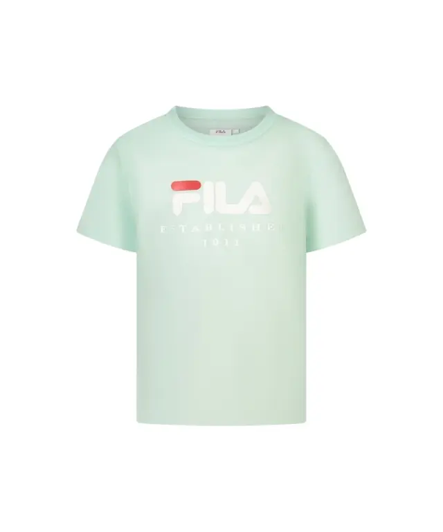 Fila - Παιδικό T-shirt Benna Logo FAK0432-60106 Πράσινο Ανοιχτό 3