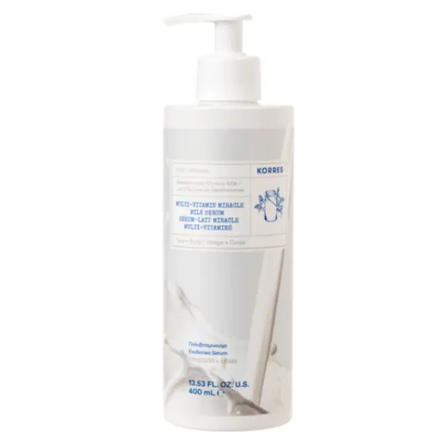 Korres Multi Vitamin Miracle Serum για Πρόσωπο & Σώμα Ενυδατική Κρέμα με Γάλα Γαϊδούρας 400ml