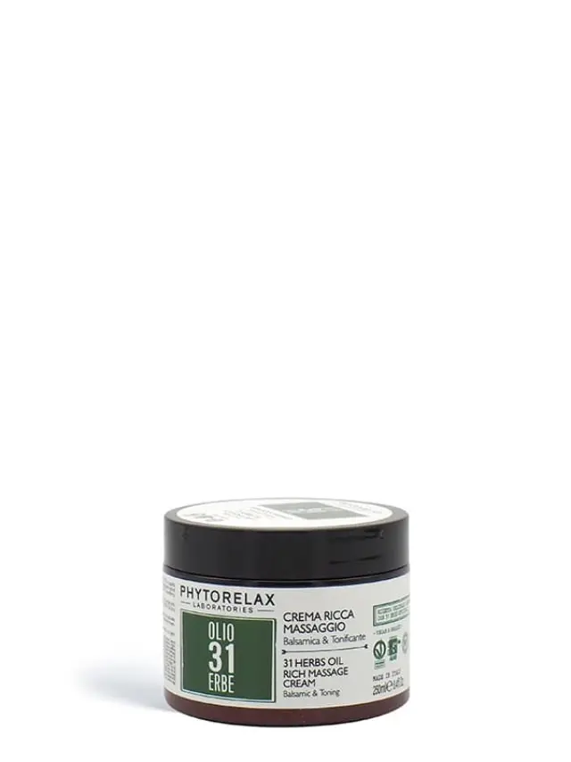 Phytorelax Βαλσαμική & Τονωτική Κρέμα Μασάζ με 31 Βότανα – Vegan & Organic 250ml