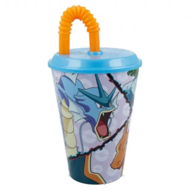 Ποτήρι πλαστικό με καλαμάκι EASY SPORT TUMBLER 430 ML POKEMON DISTORSION -08030 2