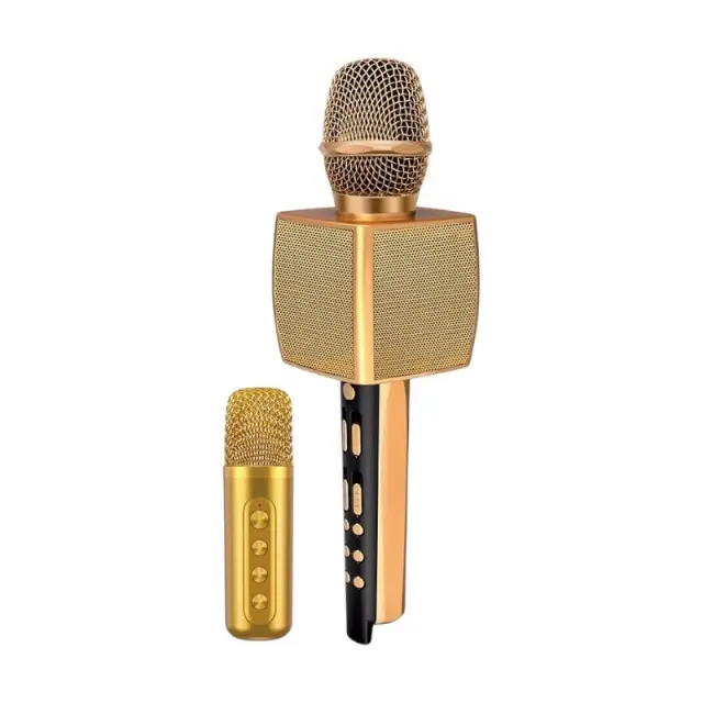 Σετ ασύρματο μικρόφωνο Karaoke με ηχείο & mini μικρόφωνο - YS-98 - 885291 - Silver